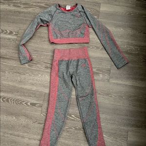 Gymshark Pink Amplify set (worn twice)